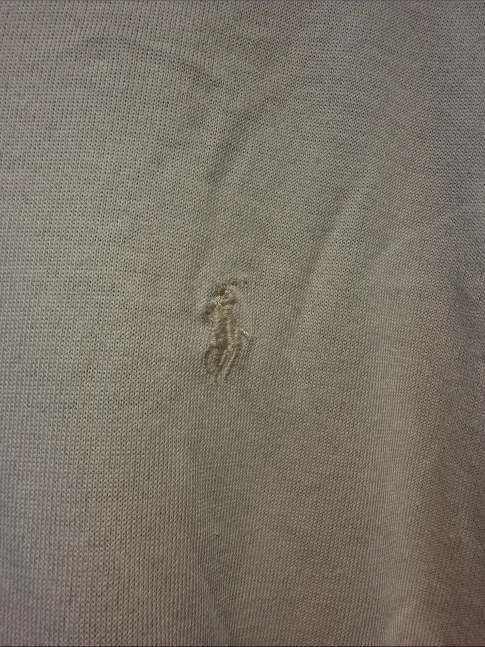 Vintage Polo by Ralph Lauren Long Sleeve Polo Shirt - Cream